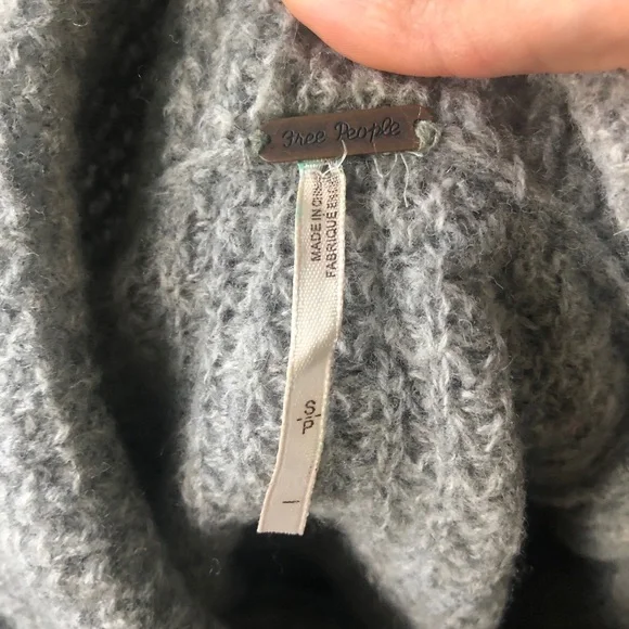 Free People Slouchy Oversized Wool Cowl Neck Sweater - Picture 5 of 9